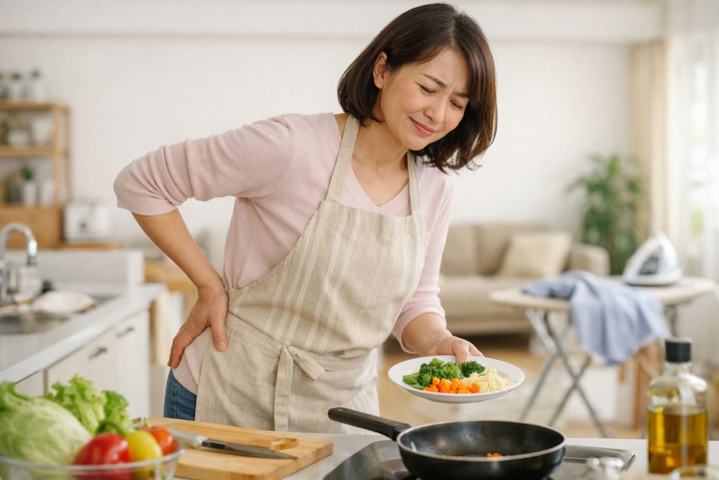 股関節が痛くでかばうイメージ