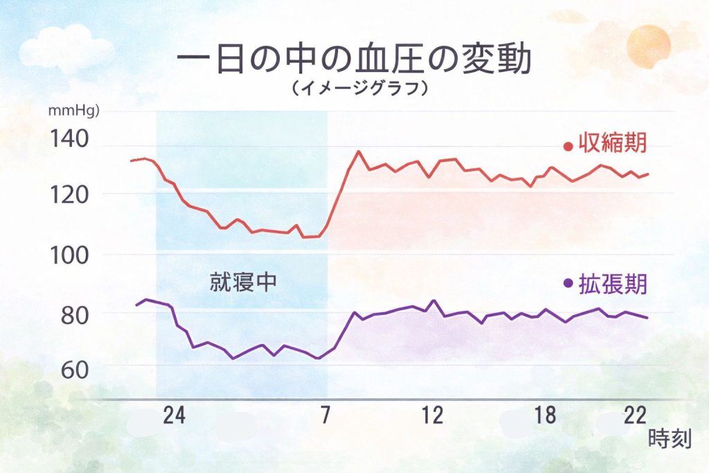 血圧の日内の変動