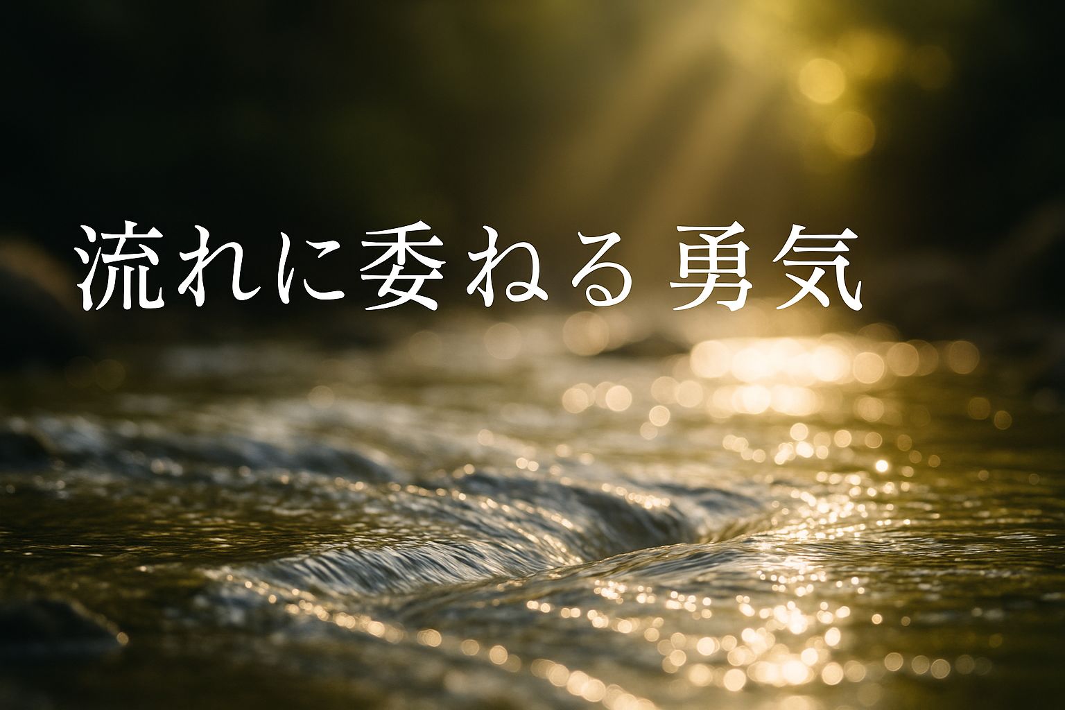 流れに委ねる勇気