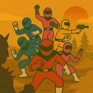 戦隊ヒーローとして特訓中