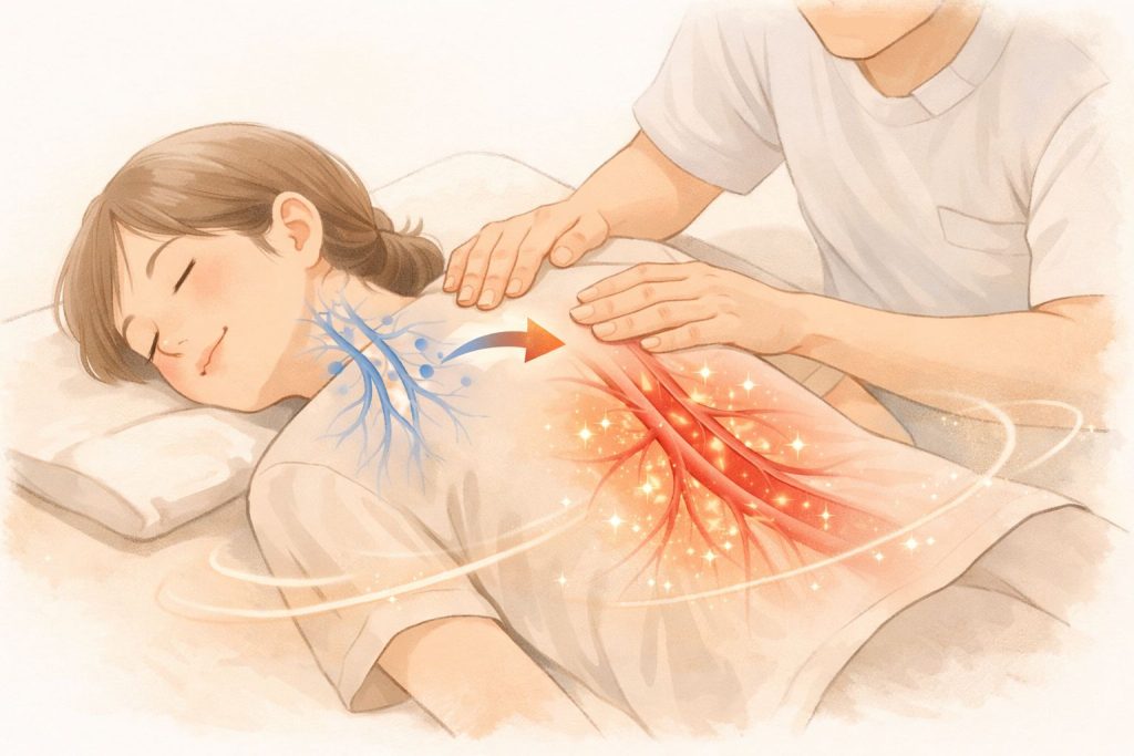 体の循環を整えるイメージ