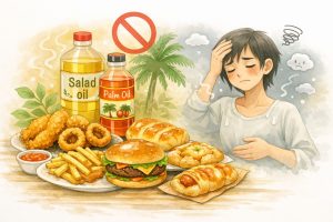 植物性油を控えているイメージ
