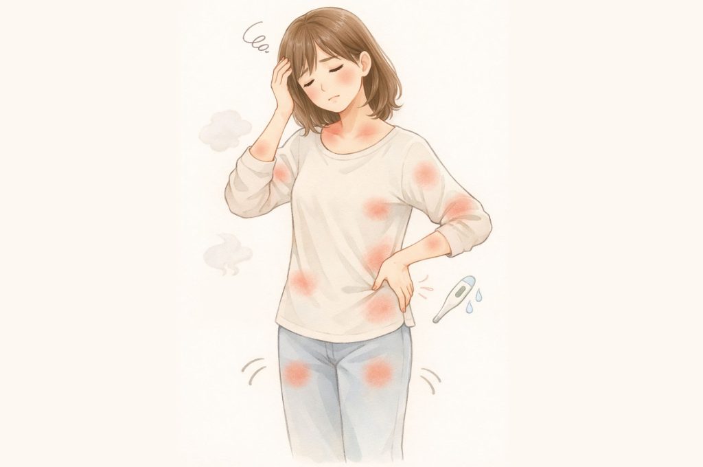 なんとなく体調がすぐれないイメージ図