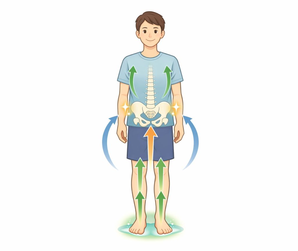 足から整えるイメージ