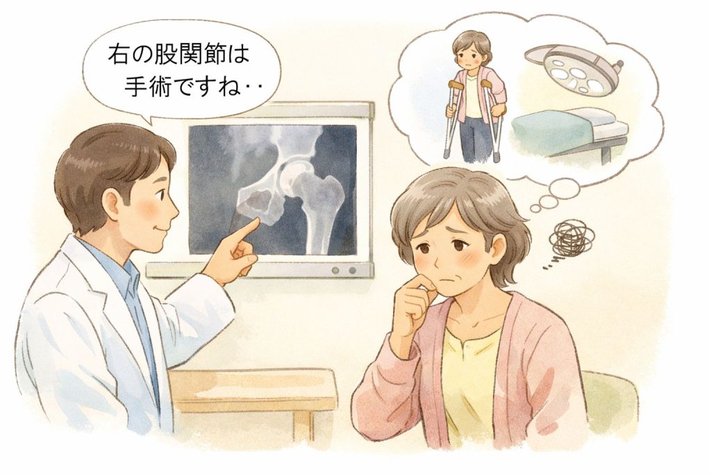 医者から手術をすすめられるイメージ