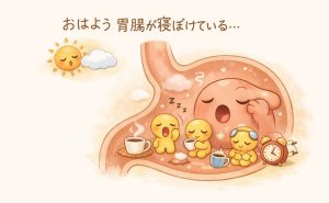 胃が寝ぼけている