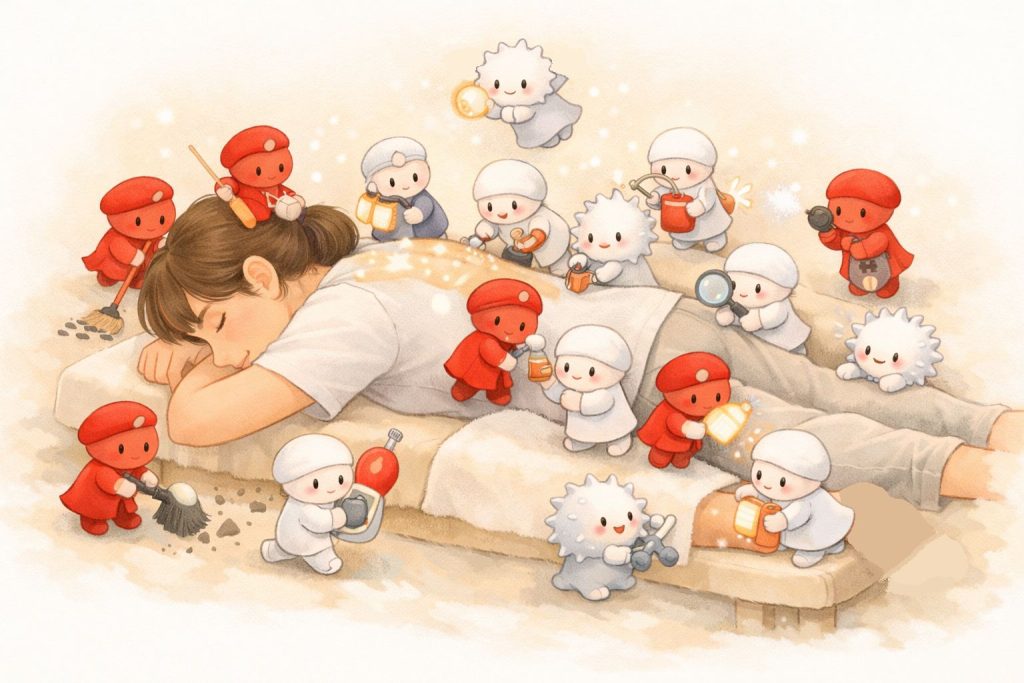 すべて体に回復の力が働いているイメージ