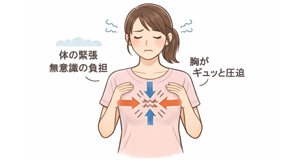 バランスが崩れている状態の図