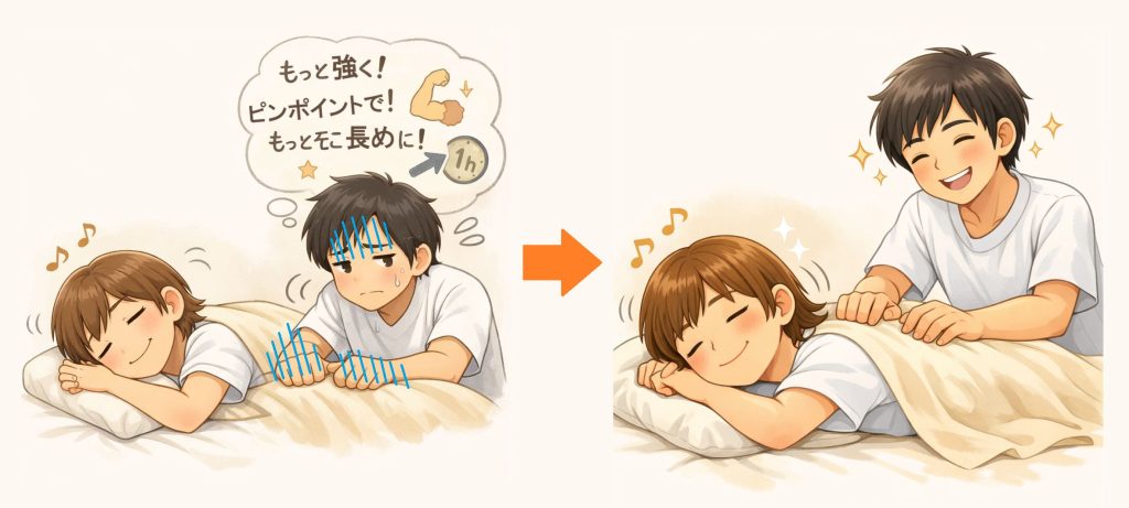 受ける方も安心していて、施術者も無理なく整ったイメージ