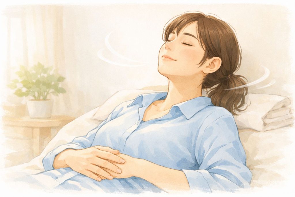 体がゆるむと楽になるイメージ