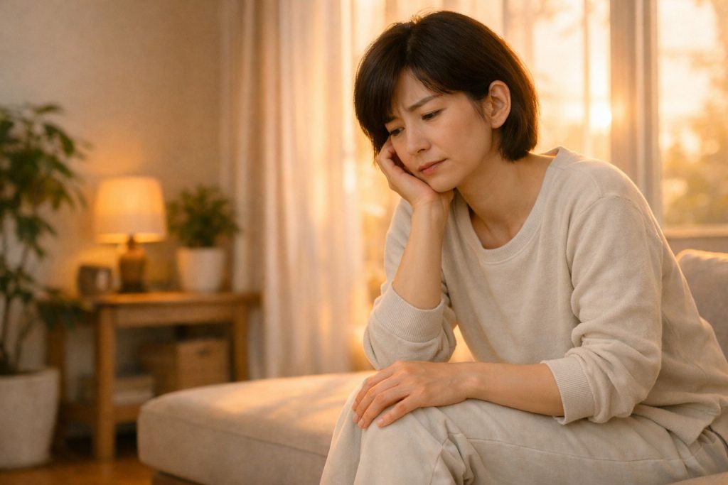 不安を抱えたままになってしまいそうなイメージ