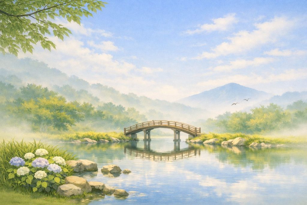 モヤが晴れるようような風景イメージ