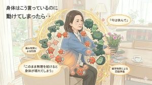 無理を続けてしまうイメージ