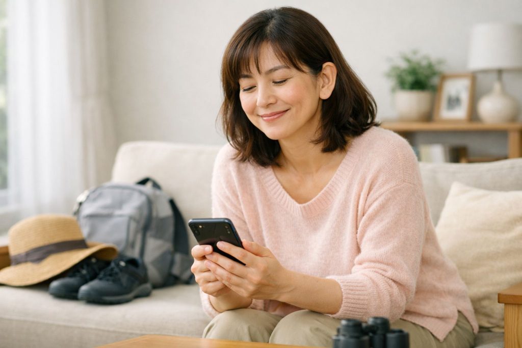 リラックスしながらLINE相談のイメージ