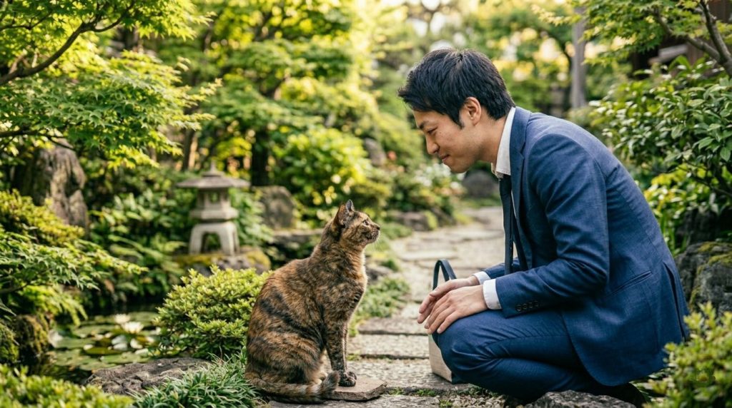 ペットとの触れ合いのイメージ