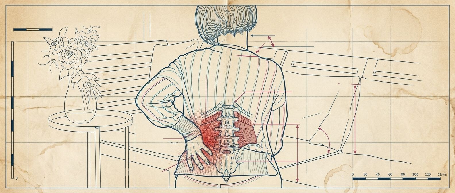 腰に手を当てる方の後ろ姿